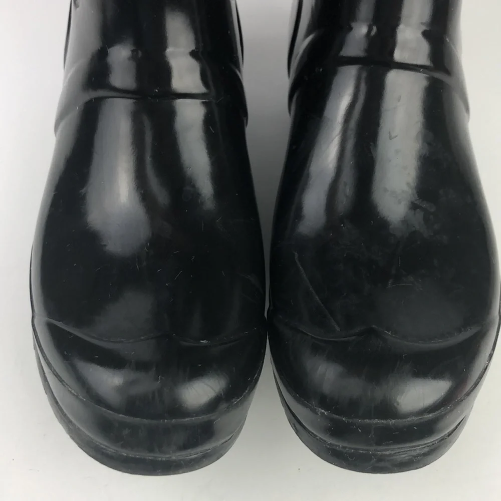 Hunter Original Tall Black Gloss Pull On Rain Boots